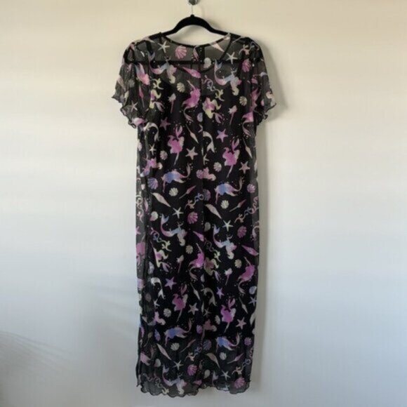 Torrid Women Disney The Little Mermaid Midi Mesh T-Shirt Dress Plus Size 1 NWT - Picture 10 of 13